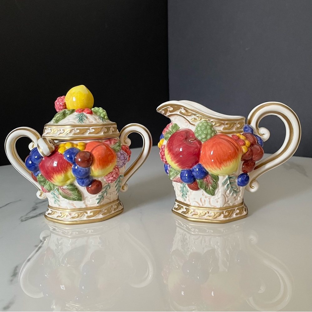 Venezia Sugar & Creamer SET by Fitz & Floyd